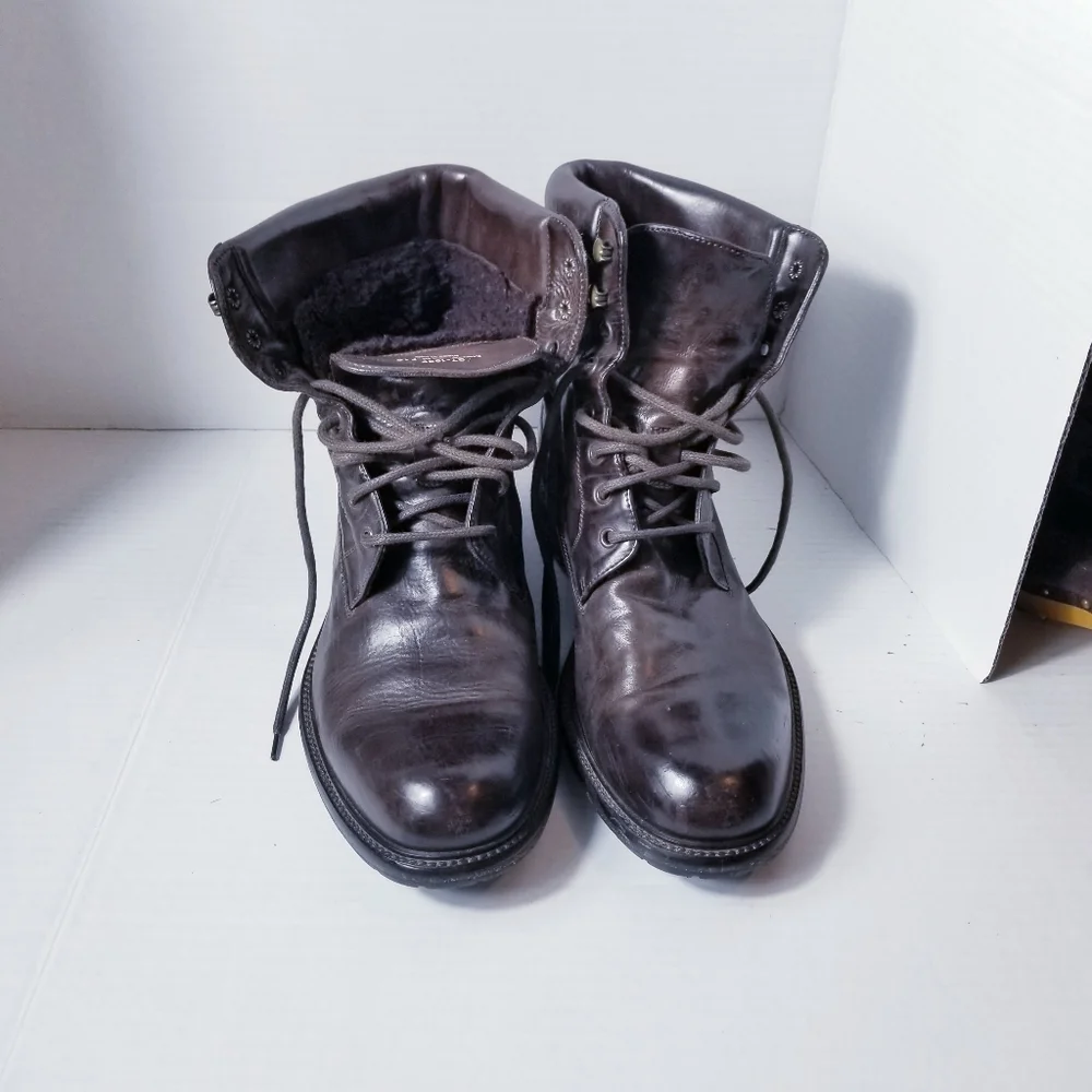 J&M 1850 MEN'S ITALY SHEARLING BOOTS SIZE 9.5
